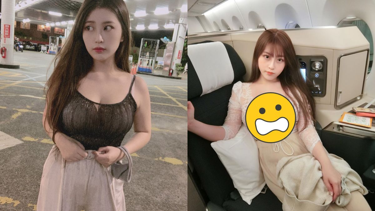 ▲Yumi.K搭機時發生衣服裂開的悲劇。（圖／IG）
