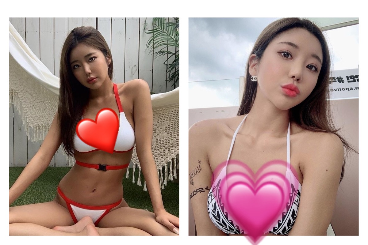 ▲美女模特美胸「黃金比例」超挺，粉絲超害羞：禁區走光。（圖／翻攝自 xo_yeri IG ）