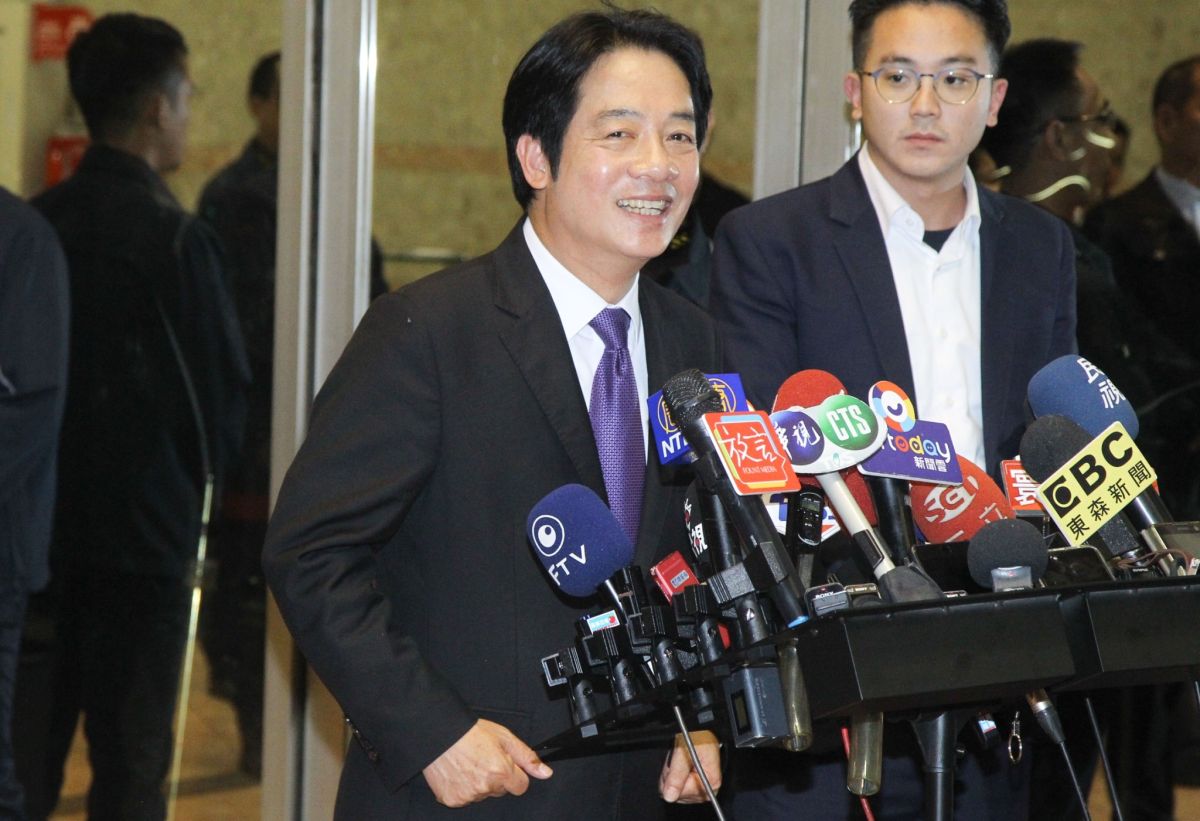 ▲民進黨副總統候選人賴清德參加電視政見發表會。（圖／記者葉政勳攝, 2019.12.20）