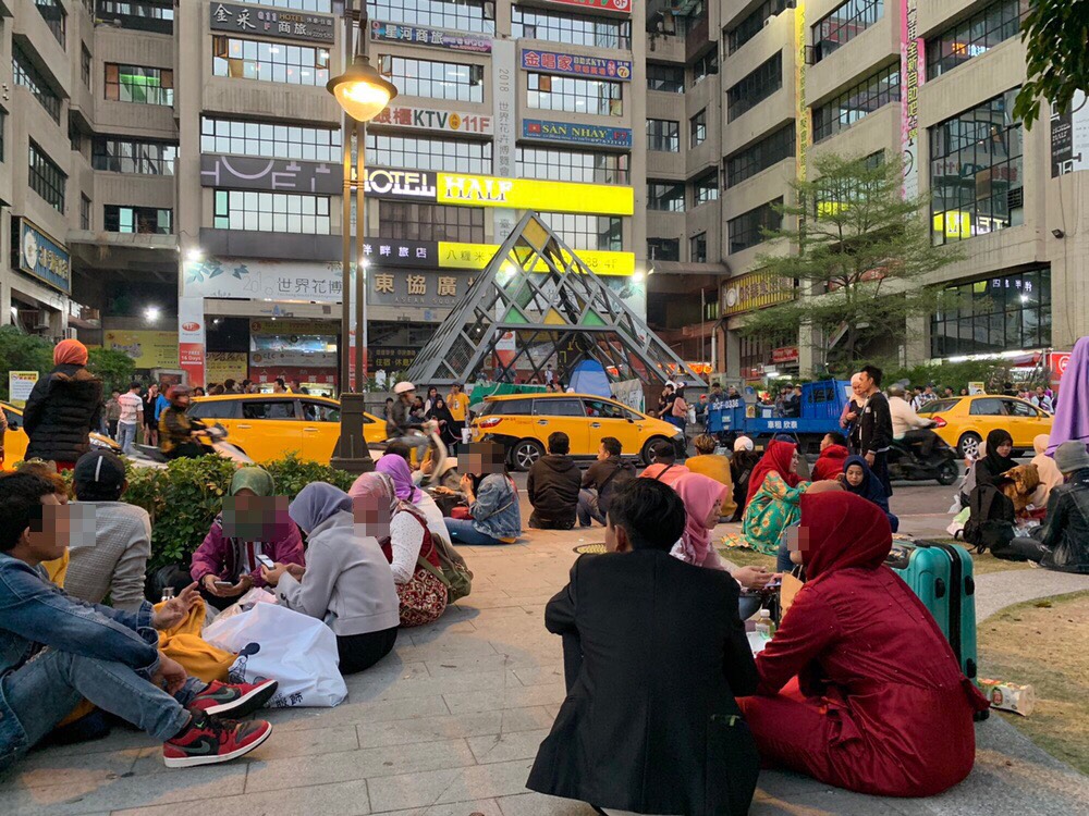▲台中市東協廣場是中部最大的移工度假聚集區（圖／記者鄧力軍翻攝）