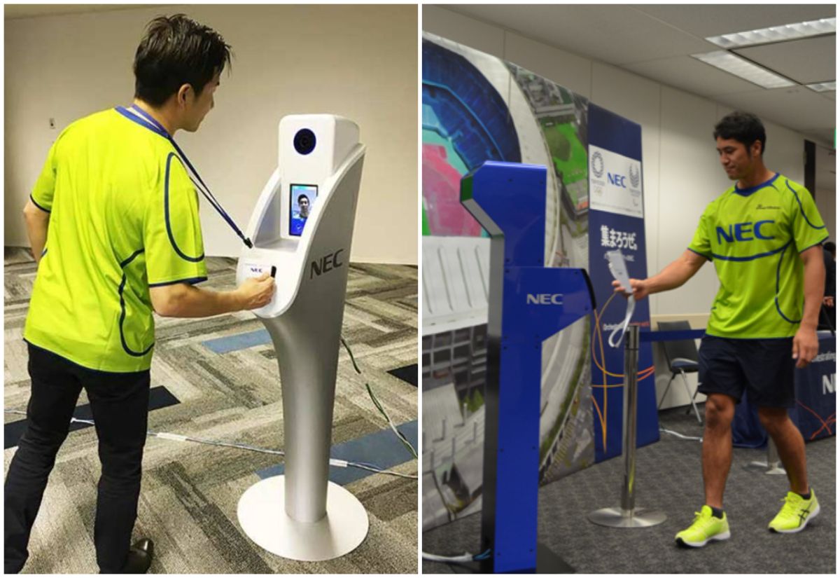 ▲ 2020 東京奧運會場將應用人臉辨識系統。（圖／翻攝自 NEC ）