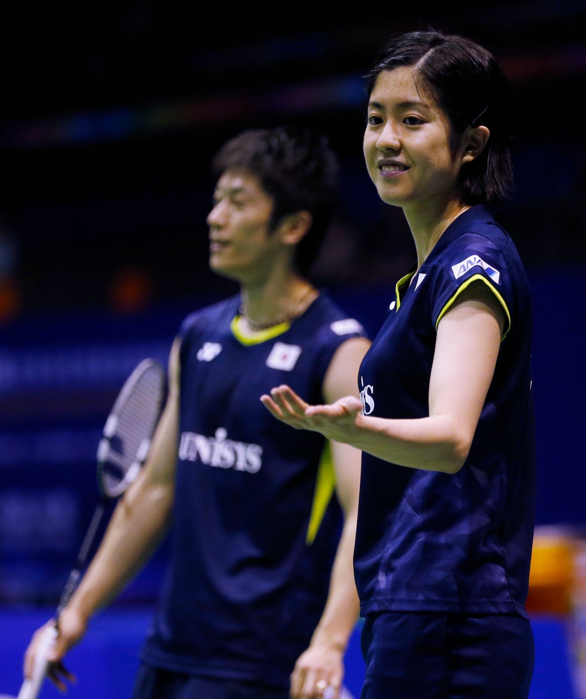 日本羽球隊雙打好手栗原文音。（圖／美聯社／達志影像）