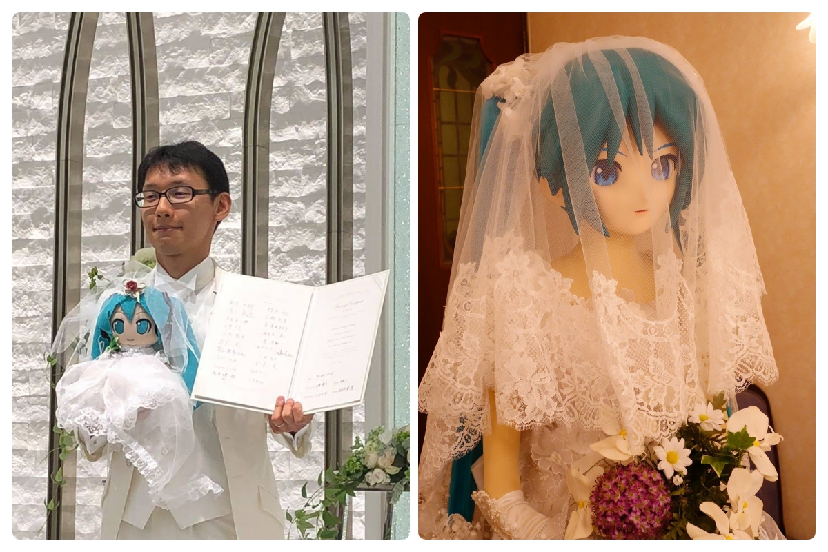 ▲日本宅男公務員與初音未來結婚1周年。（圖／翻攝近藤顯彥twitter）