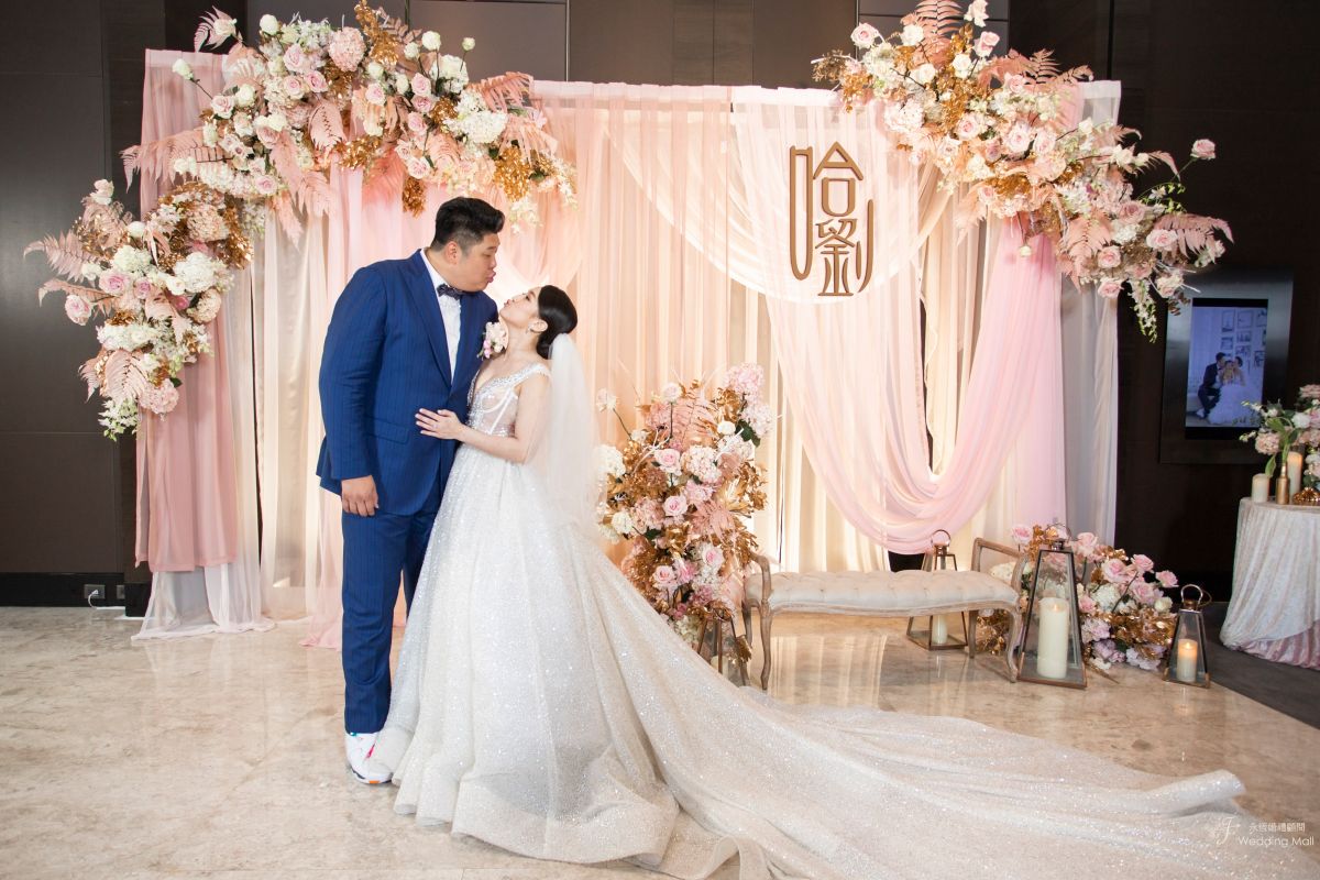 ▲哈孝遠和瑄瑄今日補辦婚宴。（圖／林莉婚紗提供）