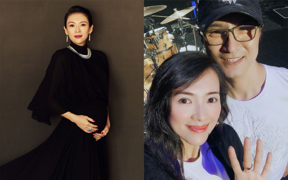 ▲章子怡和音樂人汪峰2015年步入禮堂。（圖／ 翻攝微博） 