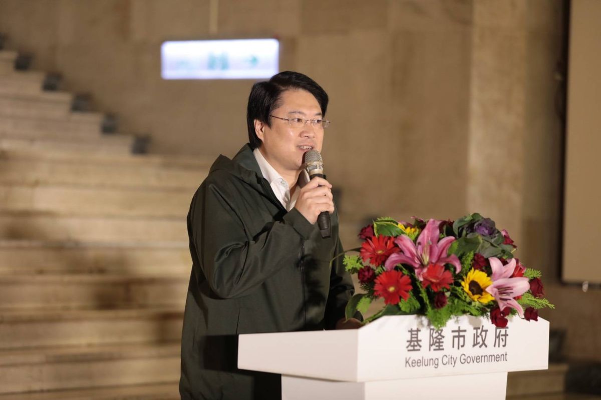 ▲基隆市長林右昌今(24)日在文化中心舉行就職5週年記者會。（圖／基隆市政府提供）