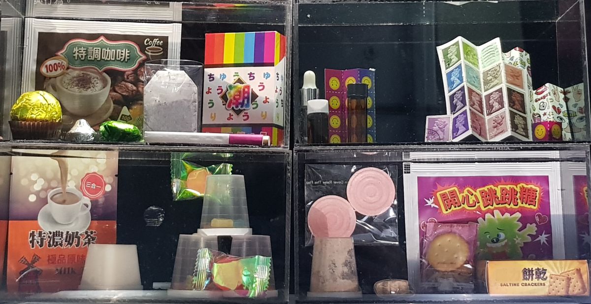 ▲中市衛生局表示，新興毒品種類繁多，降低民眾戒心，包裝也花樣百出，提醒民眾當心 (圖／衛生局提供.2019.12.24)