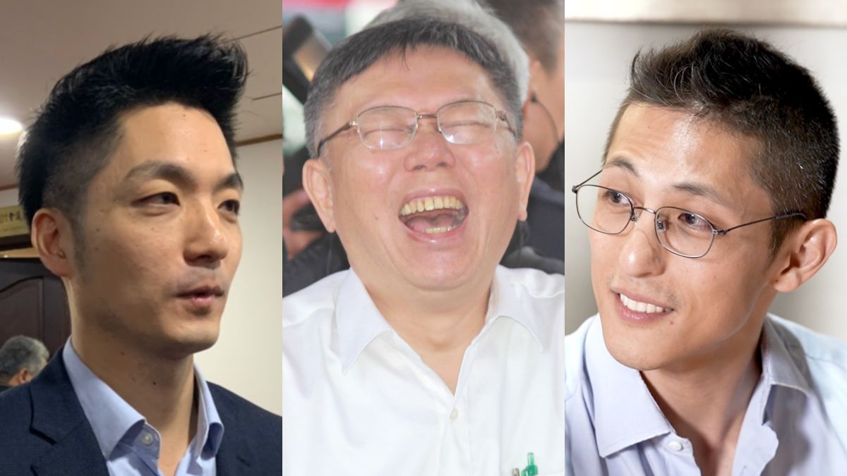 ▲國民黨立委蔣萬安、台北市長柯文哲、民進黨立委候選人吳怡農。（圖／NOWnews資料照片）
