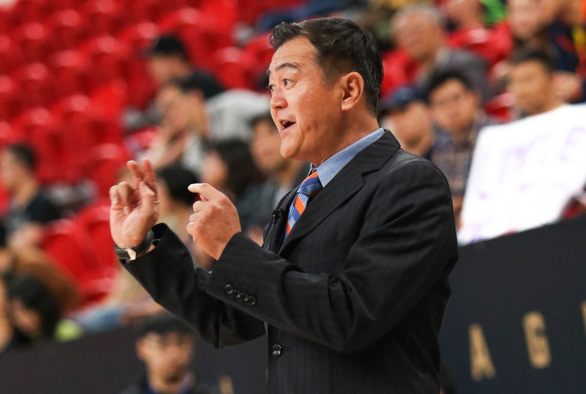 劉嘉發教練表示，現階段就是磨練本土長人為主（林建嘉攝）