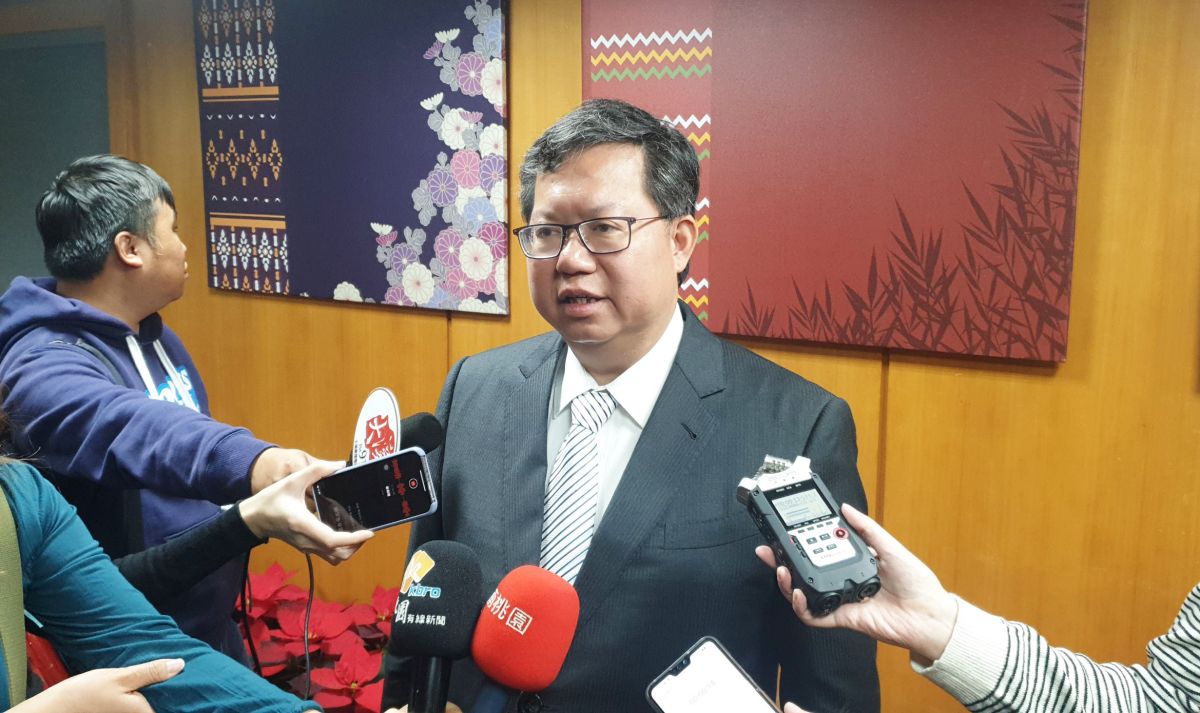 ▲鄭文燦在在「施政表現滿意度」、「對未來三年施政信心度」調查中，皆輸給了新北市長侯友宜，但他表示「民調有高低是很正常的。」（圖／記者李春台攝, 2019.12.25）