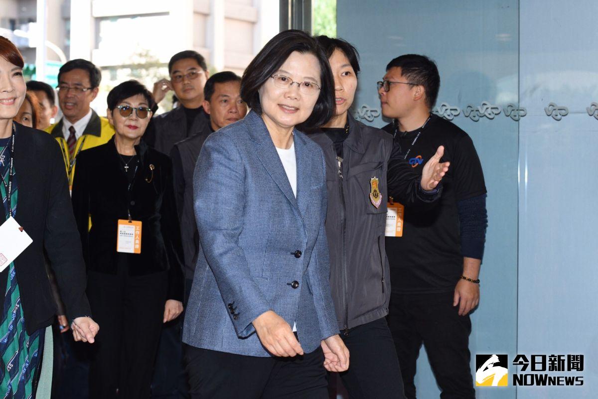 ▲民進黨總統候選人蔡英文出席2020總統候選人政見發表會。（圖／記者林柏年攝 , 2019.12.25）