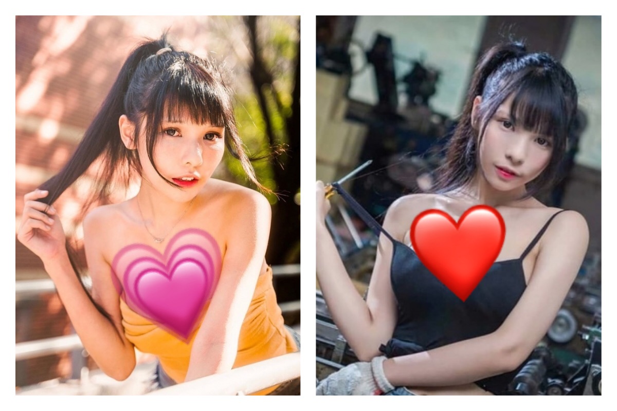 ▲馬尾妹「白嫩美胸配電臀」超勾魂。（圖／翻攝自 victoria__1998__ IG ）