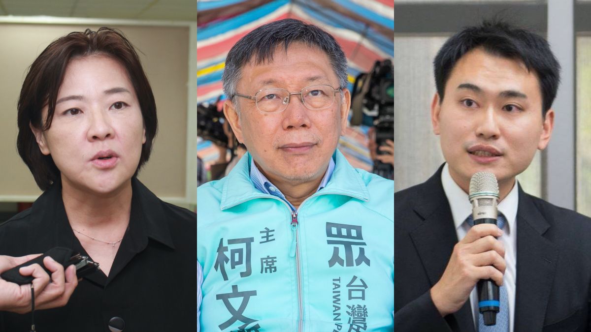 ▲台北市副市長黃珊珊、市長柯文哲、副發言人陳冠廷。（圖／NOWnews資料照片）