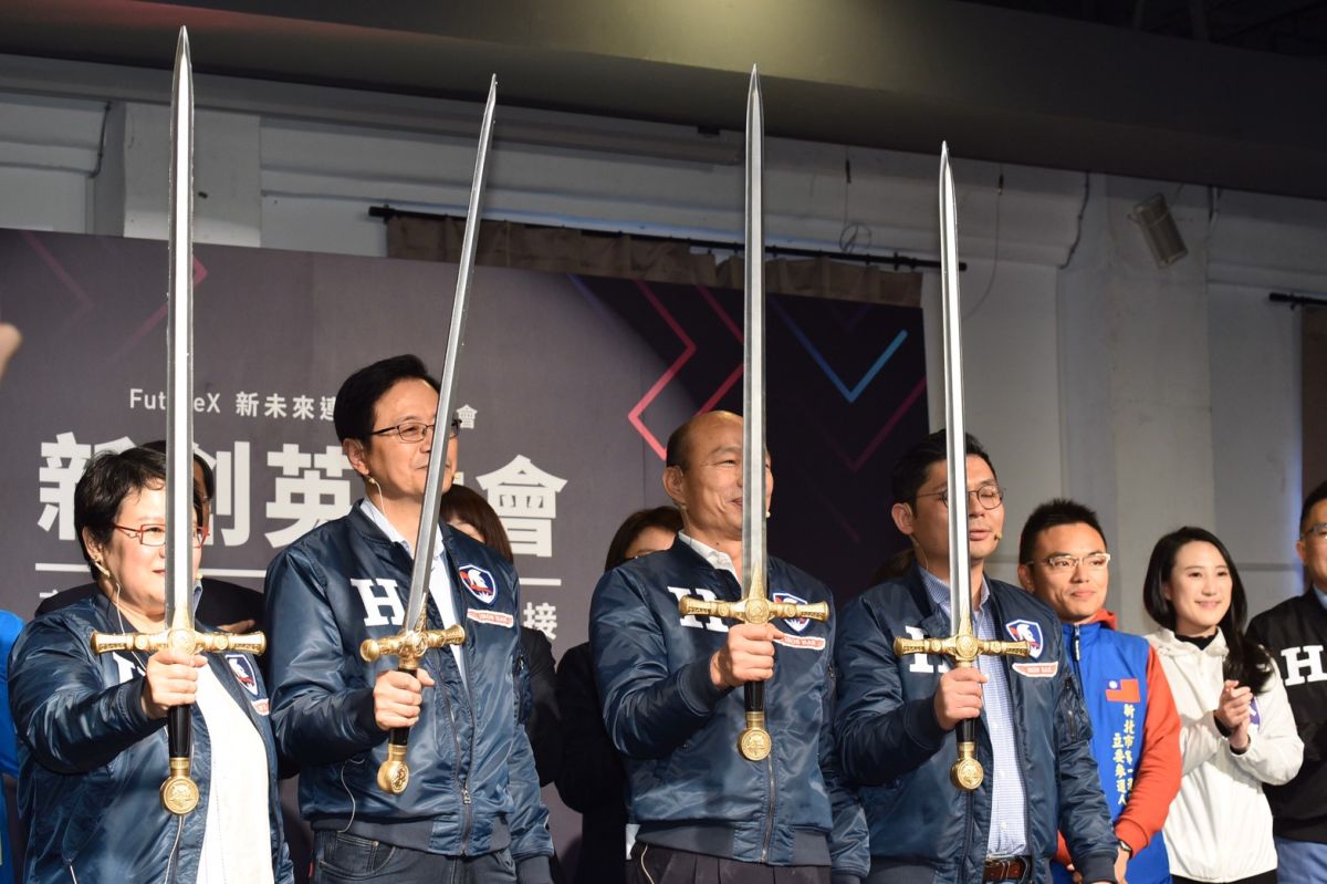 ▲國民黨總統候選人韓國瑜26日出席在華山1914文創園區舉辦的「重返國際舞台之青創座談」。（圖／記者林柏年攝, 2019.12.26）