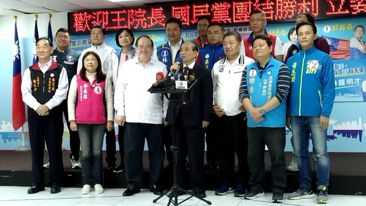 ▲前立法院長王金平今（26）下午前往新北市韓國瑜暨立法委員聯合競選總部為12名立委候選人助選。（圖／記者宋原彰攝，2019.12.26）