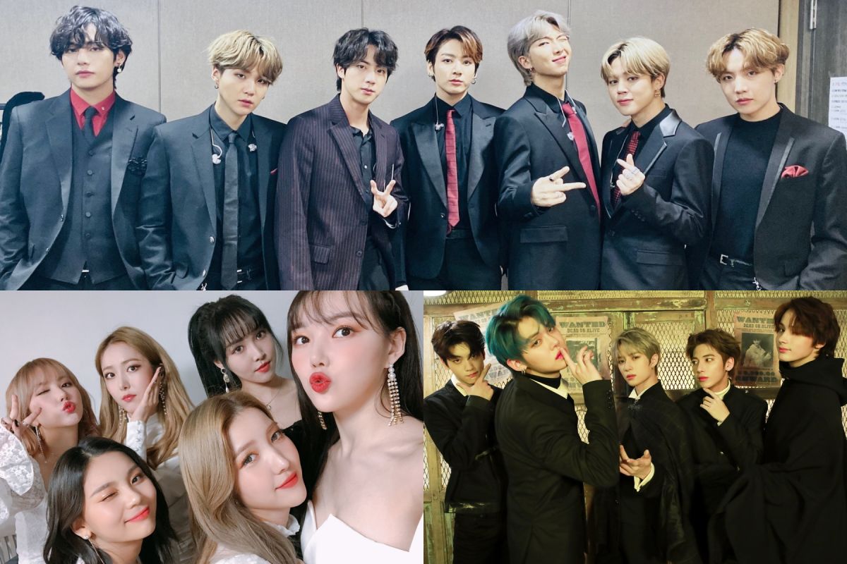 ▲BTS今年在紐約跨年不出席《MBC歌謠大祭典》，外傳同門藝人GFRIEND、TXT被刁難。（圖／BTS、GFRIEND、TXT Twitter）
