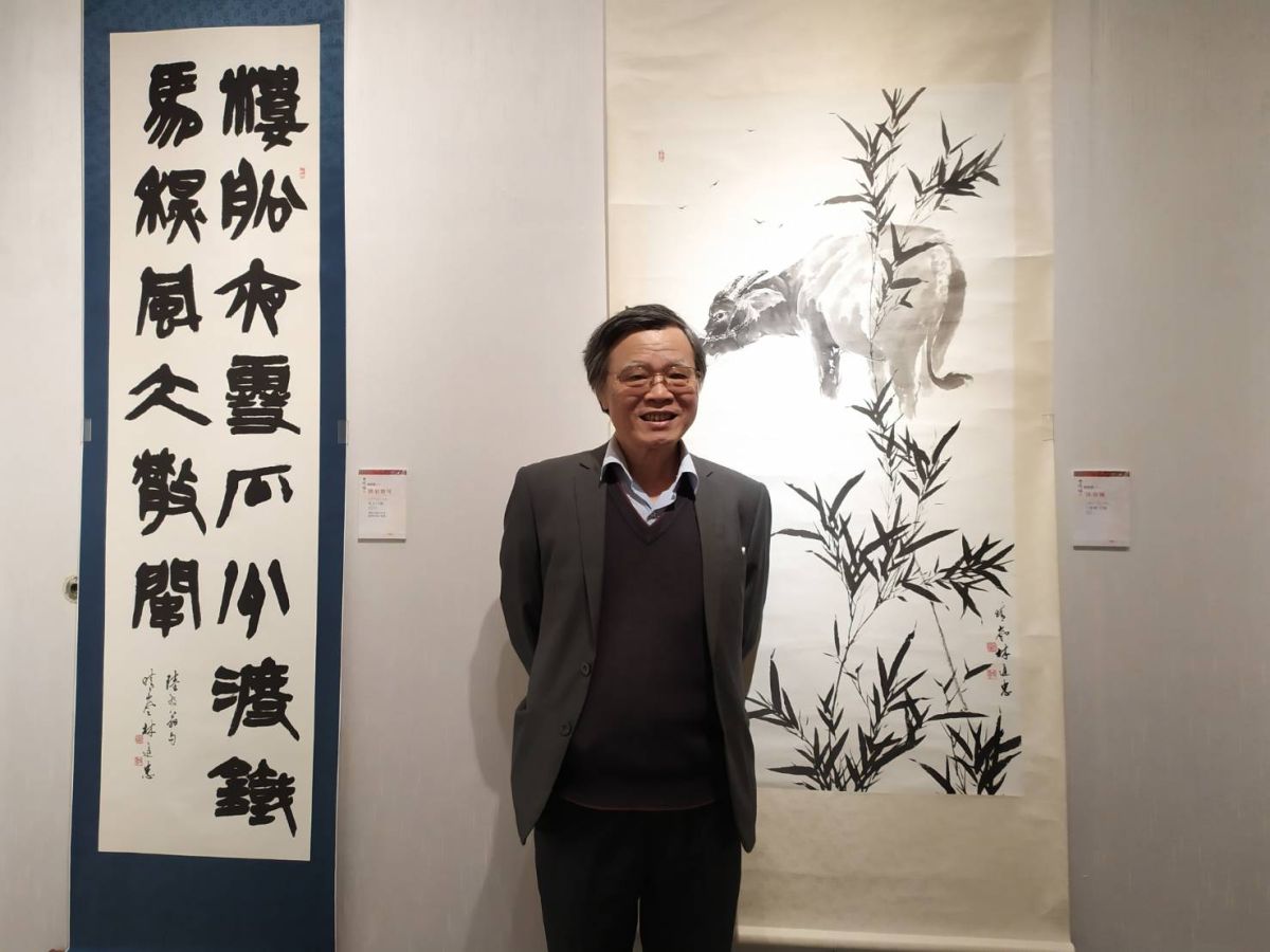 ▲林進忠認為日常生活所見俯拾皆是靈感，皆可入畫。（圖／記者葉靜美攝，2019.12.27）