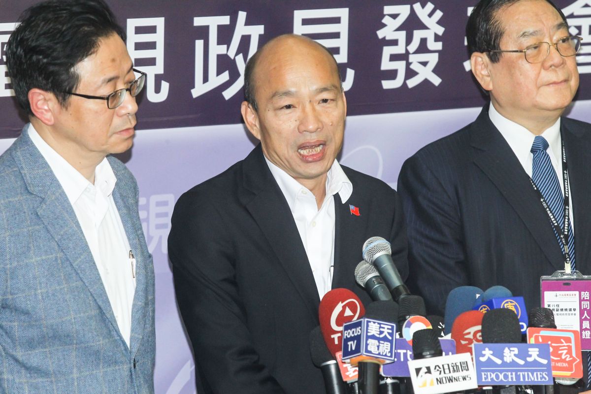 ▲國民黨總統候選人韓國瑜參加第15任總統候選人第三次電視政見發表會。（圖／記者葉政勳攝 , 2019.12.27）