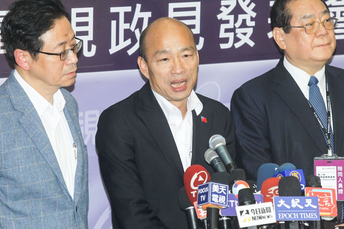 ▲國民黨總統候選人韓國瑜參加第15任總統候選人第三次電視政見發表會。（圖／記者葉政勳攝 , 2019.12.27）