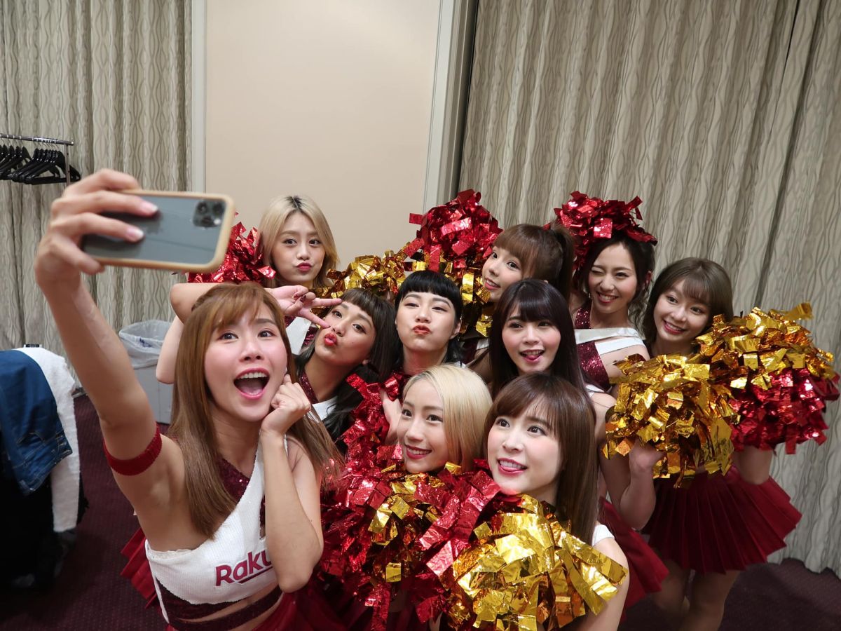 ▲樂天女孩登日參加樂天集團納會。（圖／樂天桃猿提供）