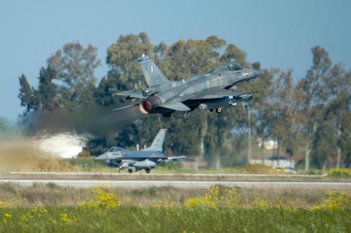 ▲希臘空軍F-16C型戰機。（圖／美國空軍）