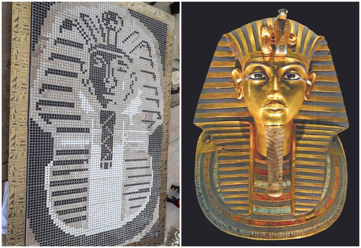 ▲法老圖坦卡門陪葬品中，最著名的就是他的黃金面具。（圖／翻攝自 Arab News／The Daily Star ）