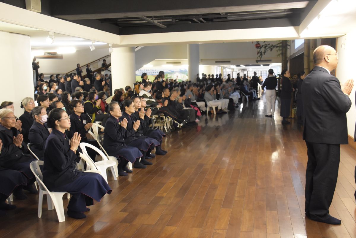 ▲中華民國佛教慈濟慈善事業基金會在彰化靜思堂舉辦靈山法會，由證嚴上人授證，吸引信眾參加，座無虛席。（圖／記者陳雅芳攝，2019.12.30）