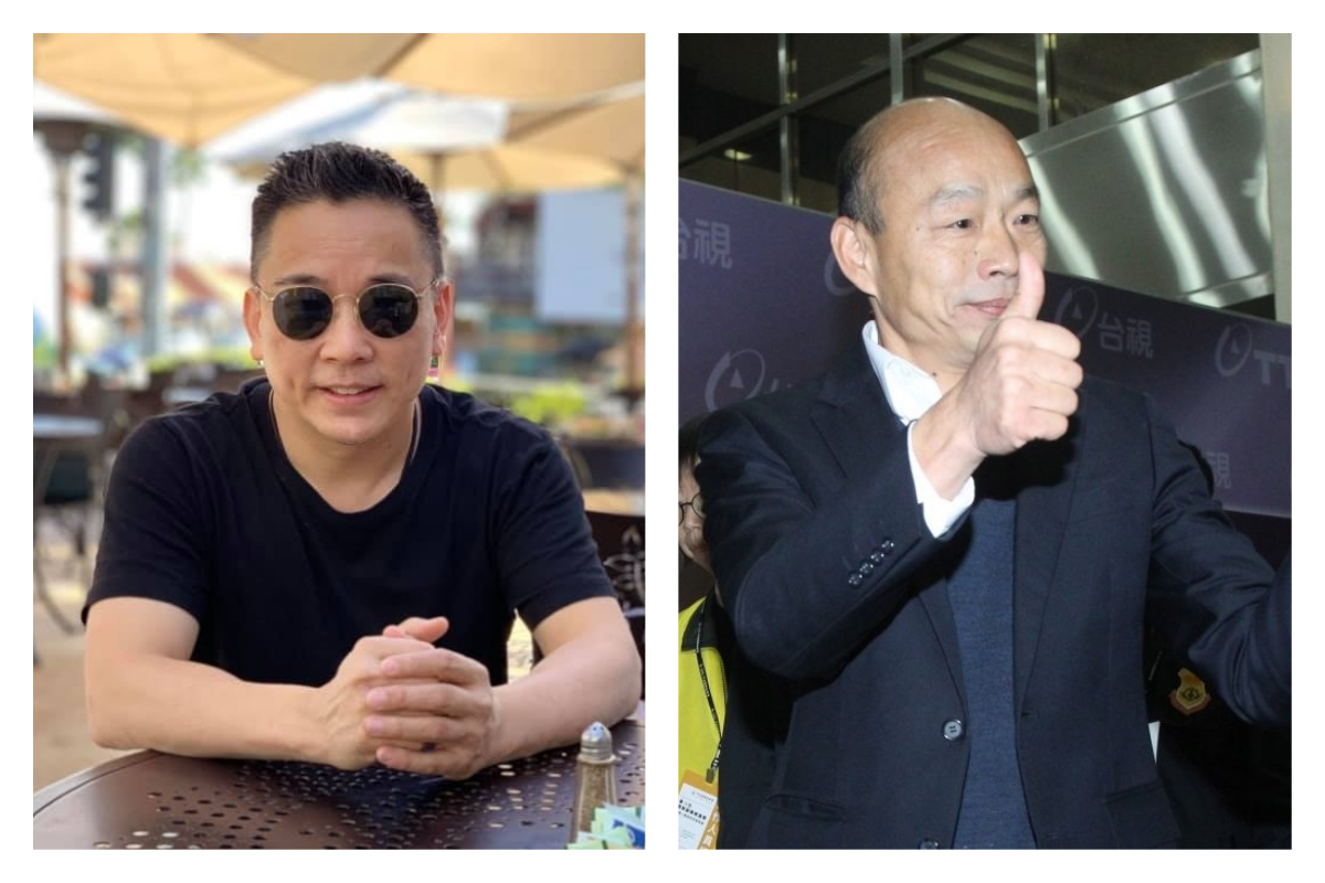 ▲命理師詹惟中表態支持韓國瑜。（合成圖／翻攝自詹惟中臉書、NOWnews資料照）