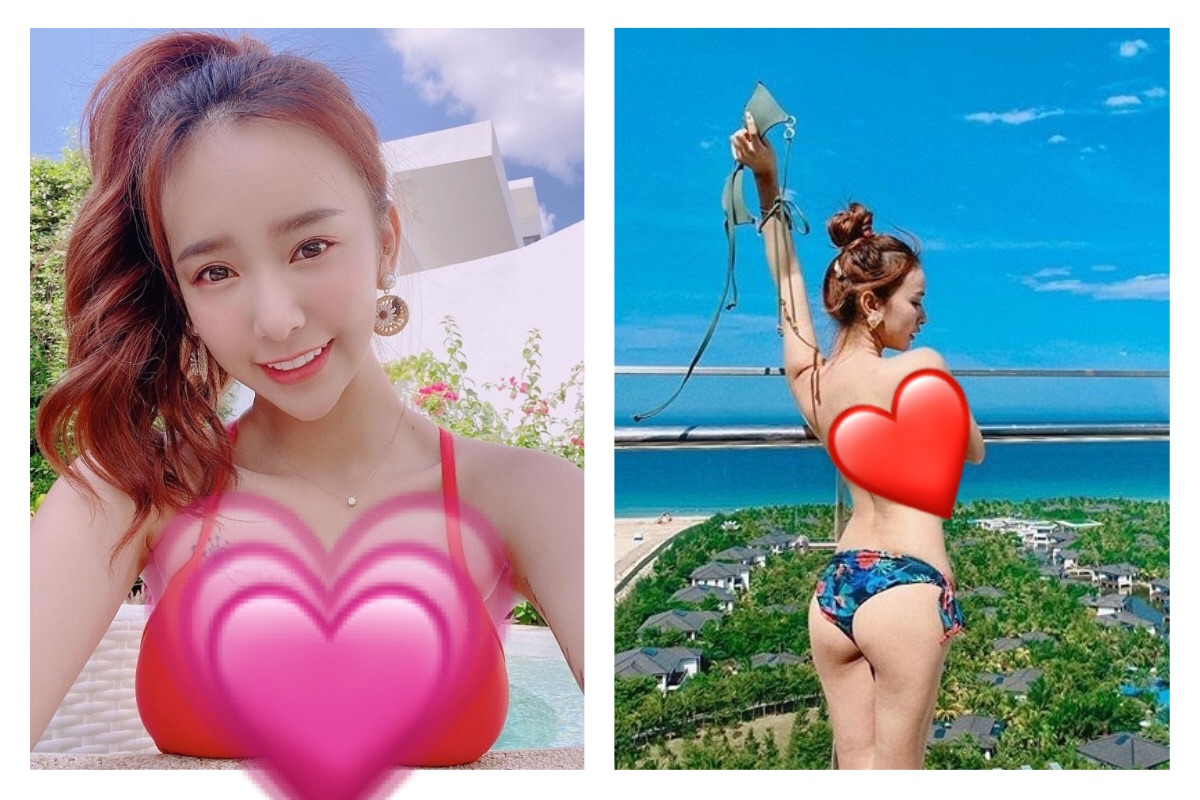 ▲愛上野外露出？小隻馬正妹「全脫光秀美胸」。（圖／翻攝自 kimi850531 IG ）