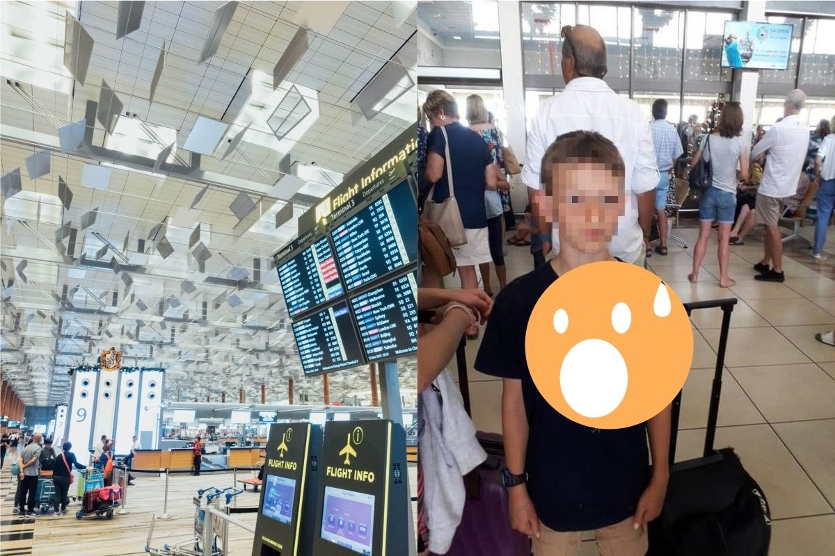 ▲來自紐西蘭的男孩和家人們在南非旅遊時，因身穿有蛇圖案的 T 恤被拒絕登機。（合成圖，左僅示意非當事地點／取自 Unsplash 、每日郵報）