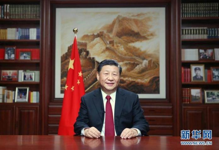 ▲中國國家主席習近平31日晚按慣例發表2020新年賀詞。（圖／翻攝新華網）