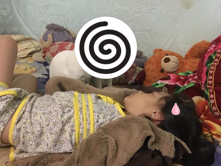 一位女孩在睡夢中被近距離逼視（圖／FB@Nguyễn Thị Yến Nhi）