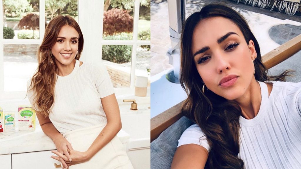 ▲潔西卡艾芭分享美妝技巧。（圖／翻攝自IG@jessicaalba）