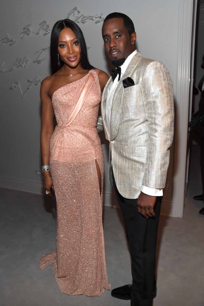 LOS ANGELES, CALIFORNIA – DECEMBER 14: (L-R) Naomi Campbell and Sean Combs attend Sean Combs 50th Birthday Bash presented by Ciroc Vodka on December 14, 2019 in Los Angeles, California. (Photo by Kevin Mazur/Getty Images for Sean Combs)