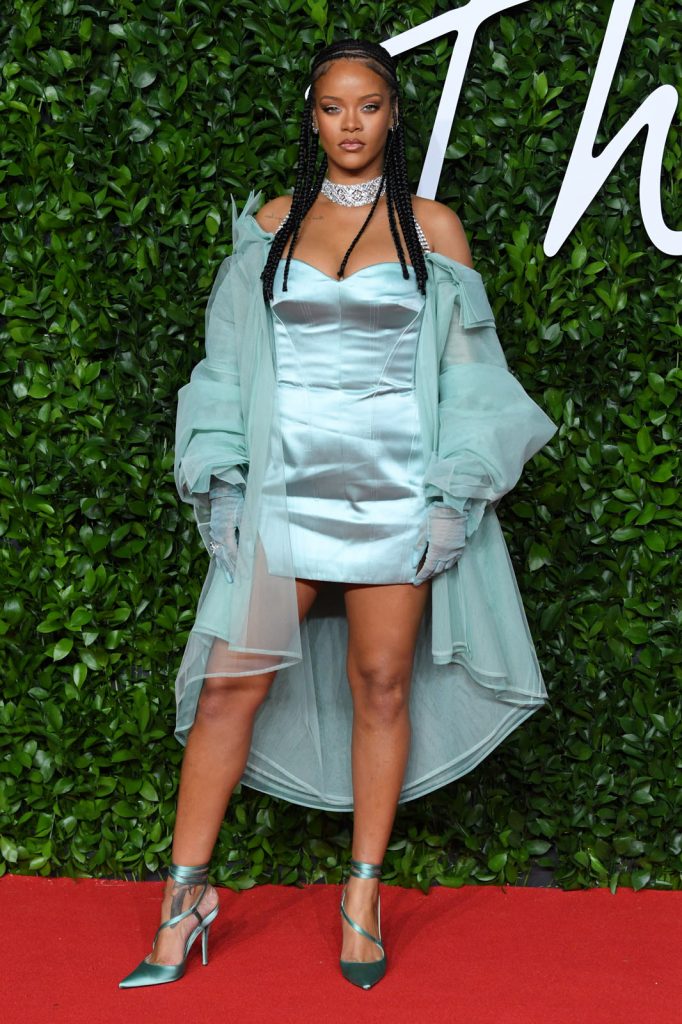 Mandatory Credit: Photo by David Fisher/Shutterstock (10489772br)<br />Rihanna<br />The Fashion Awards, Arrivals, Royal Albert Hall, London, UK – 02 Dec 2019