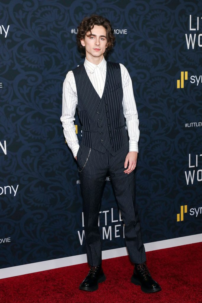 Mandatory Credit: Photo by Mark Von Holden/Shutterstock (10494484at)<br>Timothee Chalamet<br>‘Little Women’ film premiere, Arrivals, The Museum of Modern Art, New York, USA – 07 Dec 2019