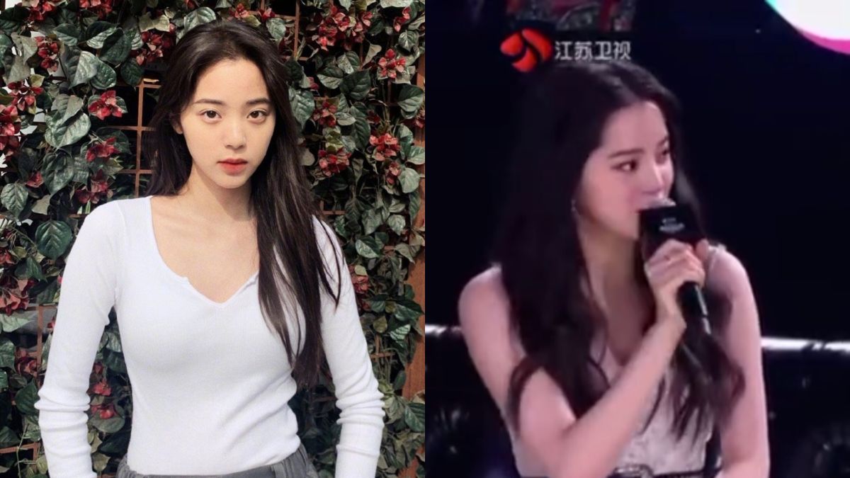 ▲歐陽娜娜參加大陸跨年晚會口誤頻頻。（圖／微博）