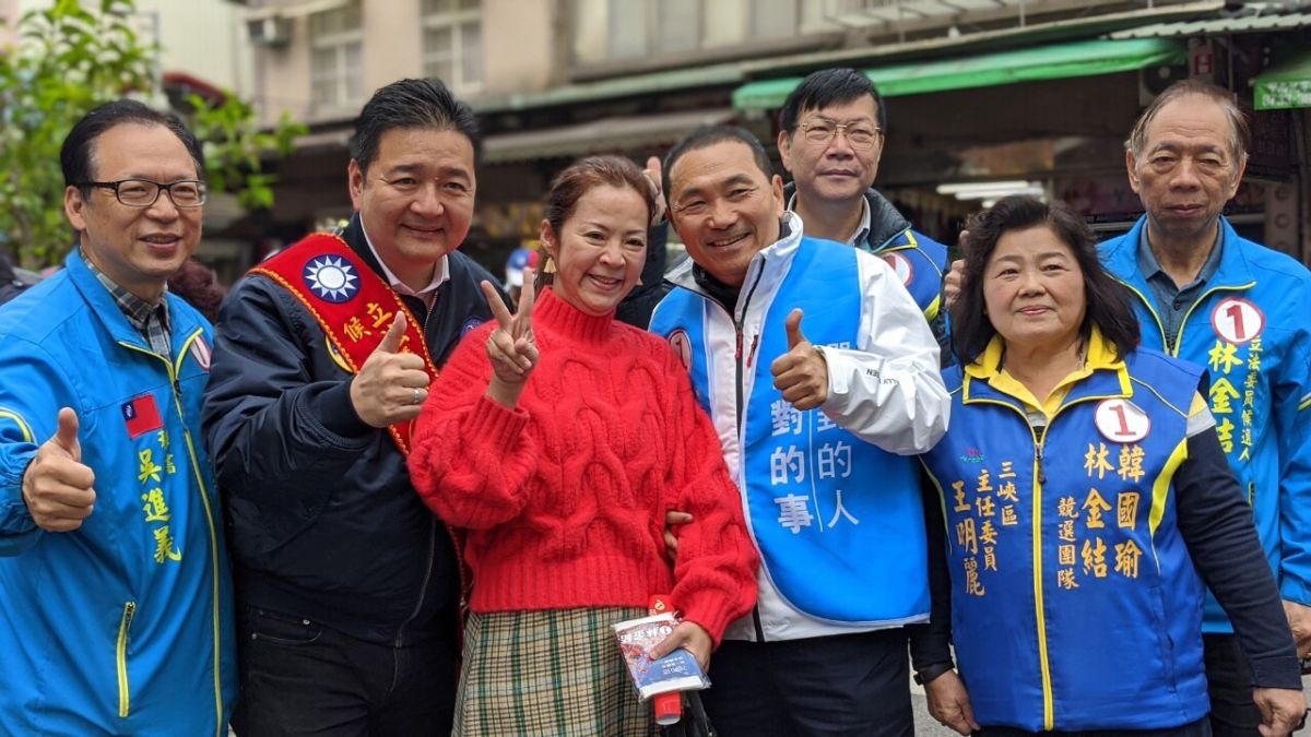 ▲新北市長侯友宜將新春第一場，今（1）日為土城三峽立委候選人林金結拜票。（圖／林金結辦公室提供）