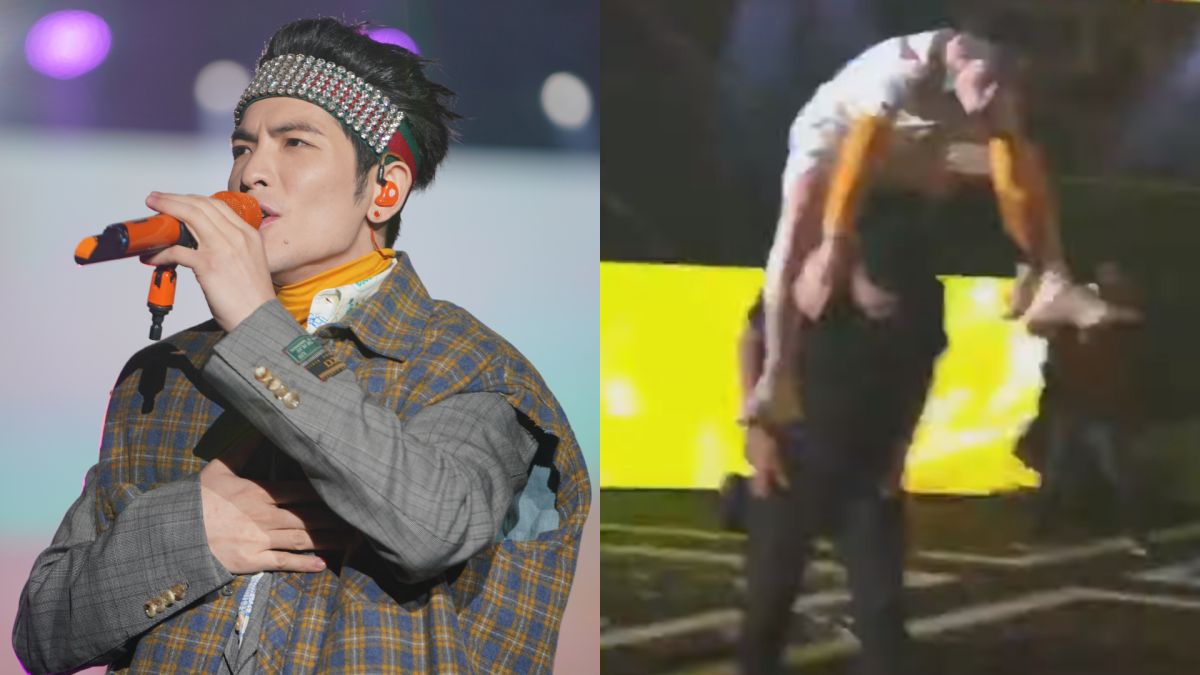 ▲蕭敬騰參加高雄夢時代跨年，還在舞台上表演跳馬鞍特技，全場驚呼。（圖／中天提供、YouTube）