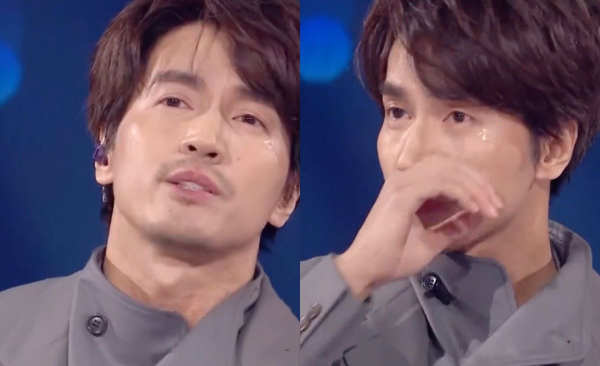 ▲言承旭跨年場流淚。（圖／愛奇藝）
