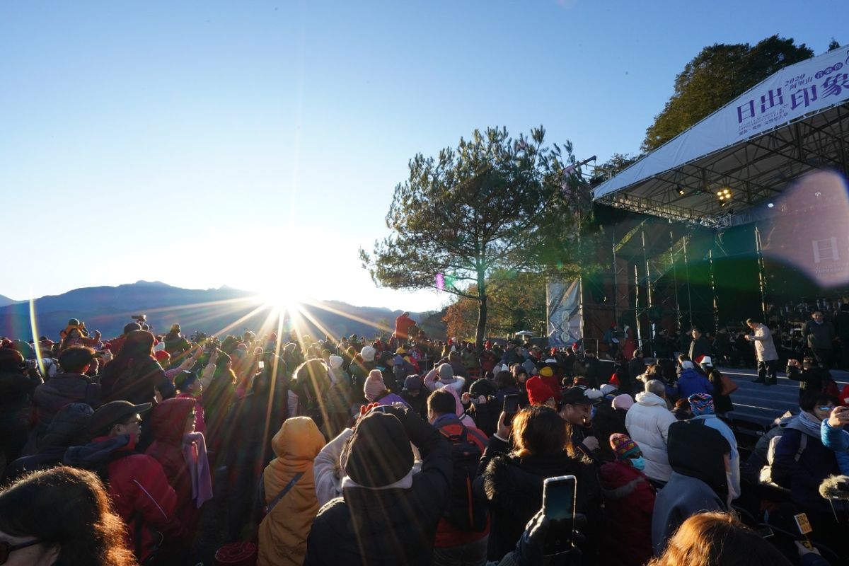 ▲2020年阿里山上的第一道曙光。（圖／嘉義縣政府提供）