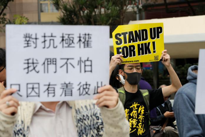 ▲進入2020年後，香港反送中抗爭持續進行。（圖／美聯社／達志影像）