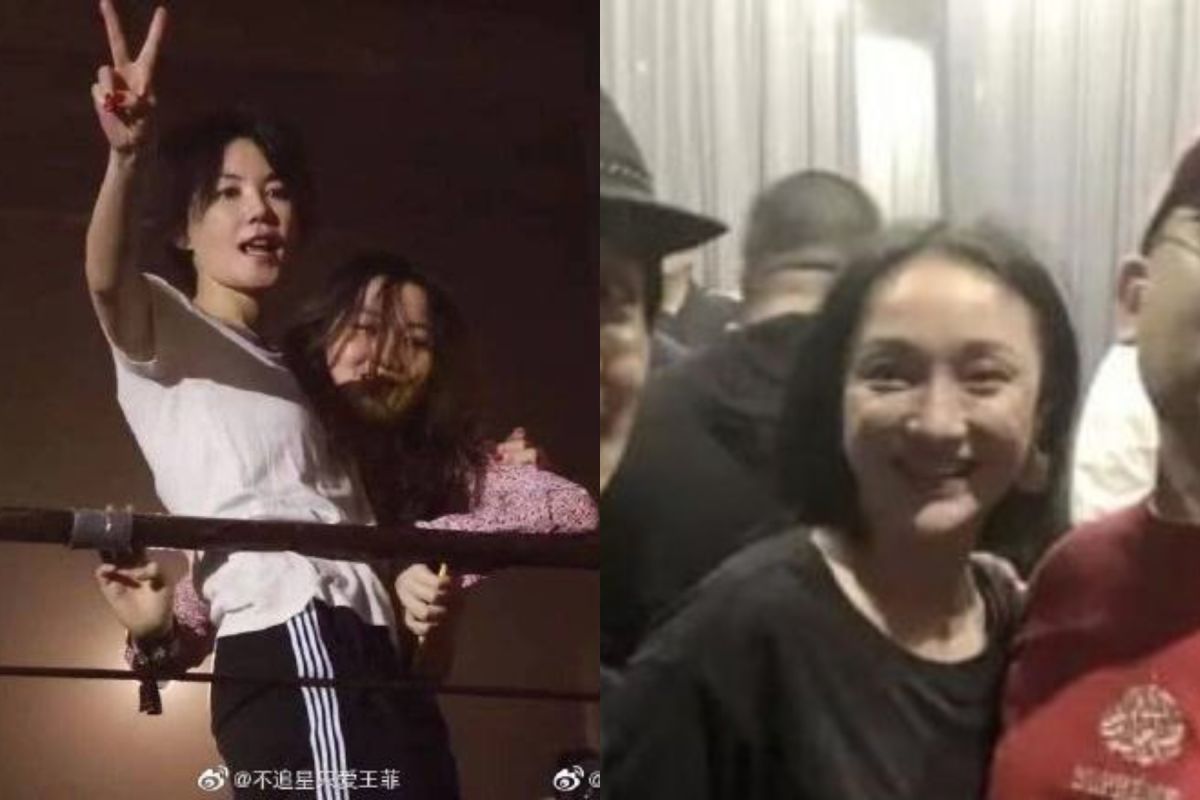 ▲王菲、周迅、李亞鵬世紀同框。（圖／翻攝微博）
