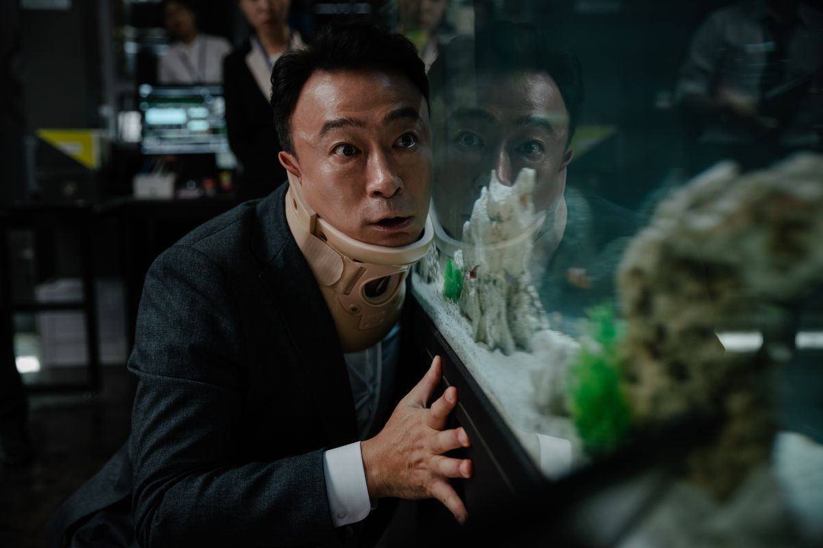 ▲李聖旻片中聽得懂動物的話。（圖／CATCHPLAY）