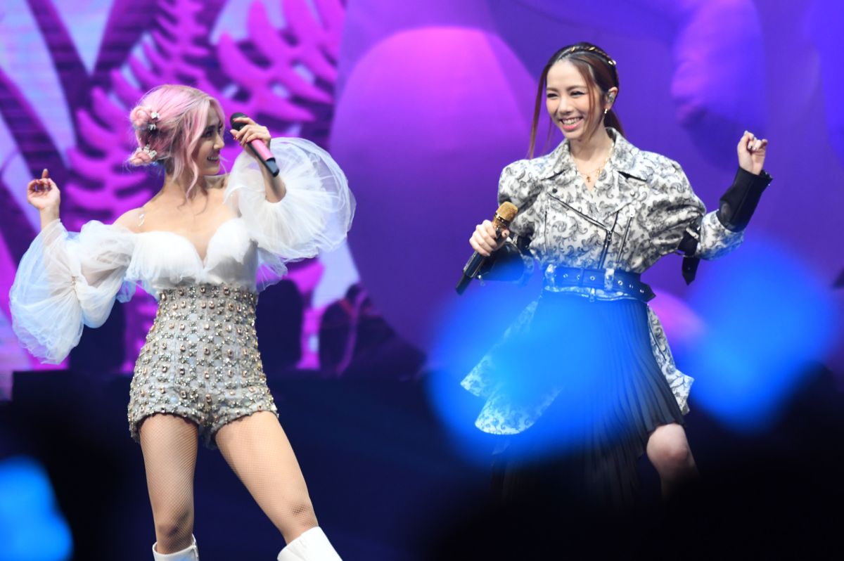 ▲蔡依林「蔡依林Ugly Beauty 2019-2020世界巡迴演唱會」第4場，迎來嘉賓鄧紫棋。（圖／記者林調遜攝, 2020.01.03）