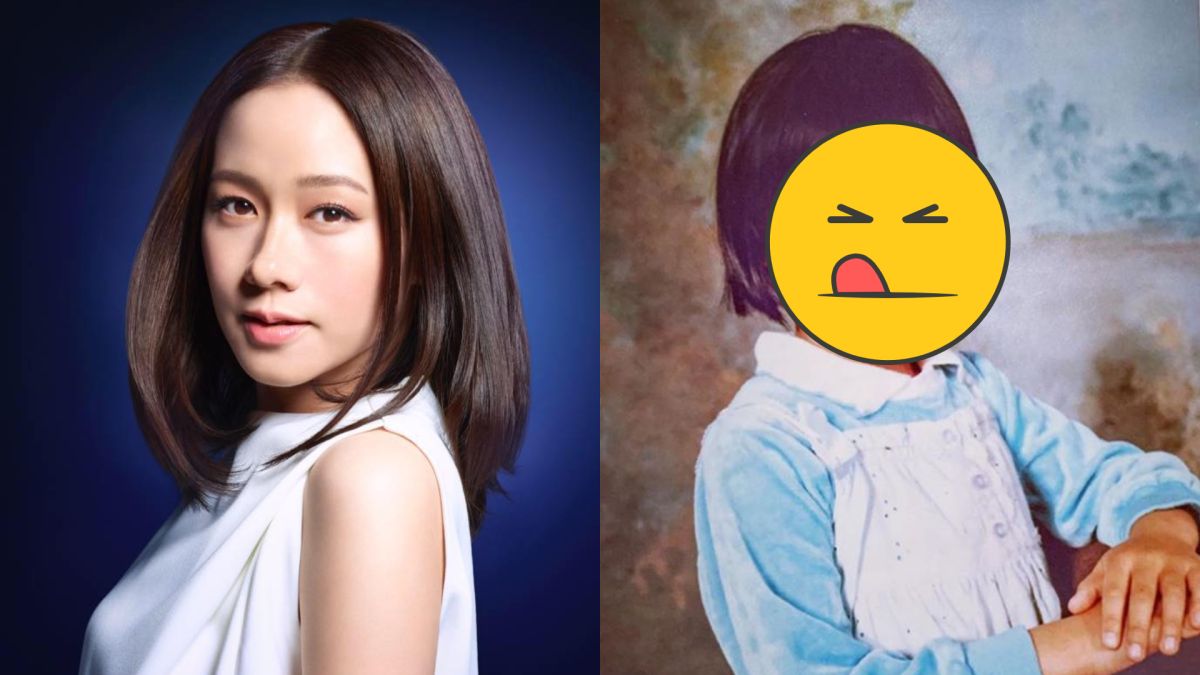 ▲林嘉欣公開兒時舊照。（圖／臉書）