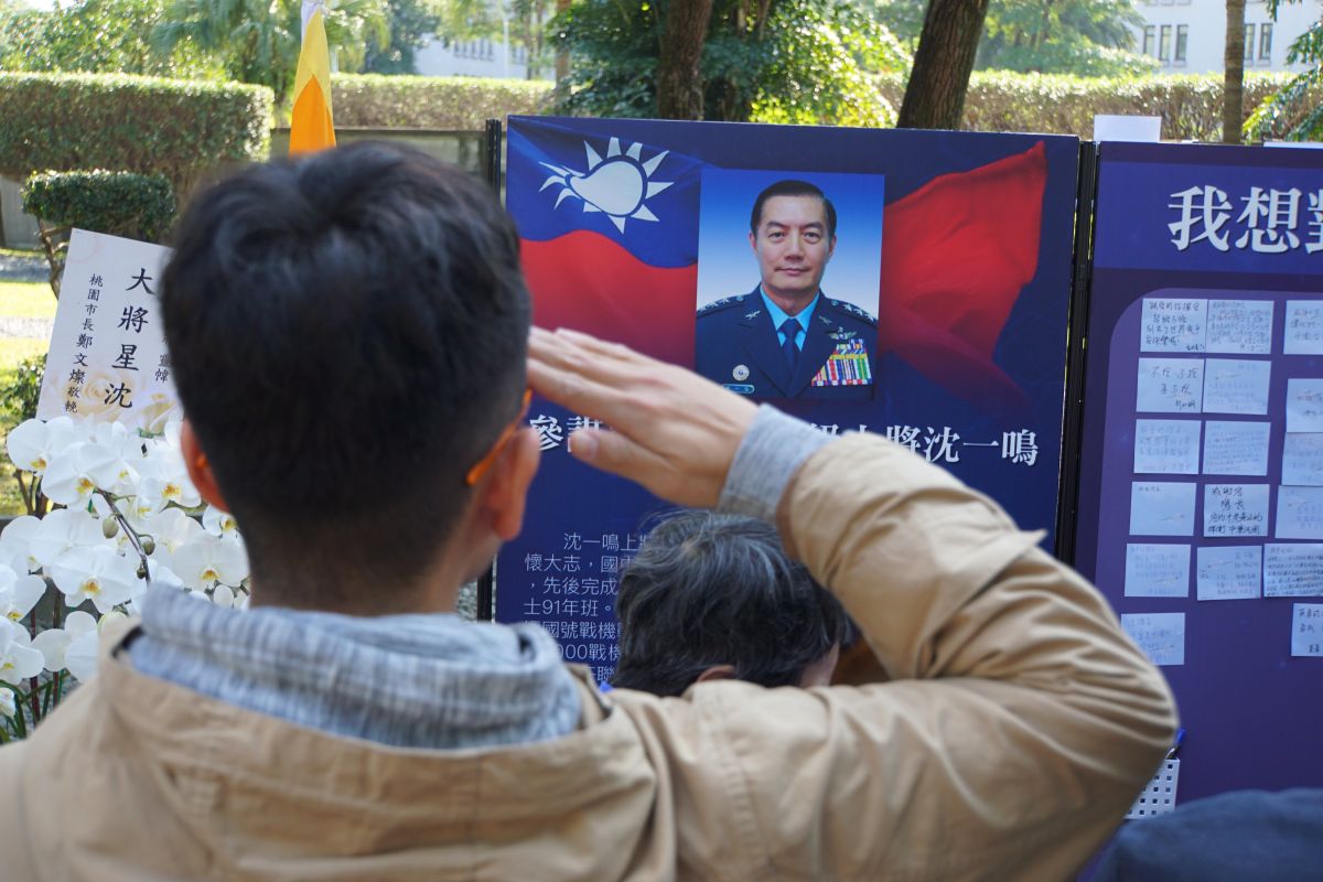 ▲參謀總長沈一鳴遭遇空難罹難，國防部表示奉核定延長台北賓館開放時間至7日，讓民眾前往追思。（圖／記者呂炯昌攝, 2020.1.4）