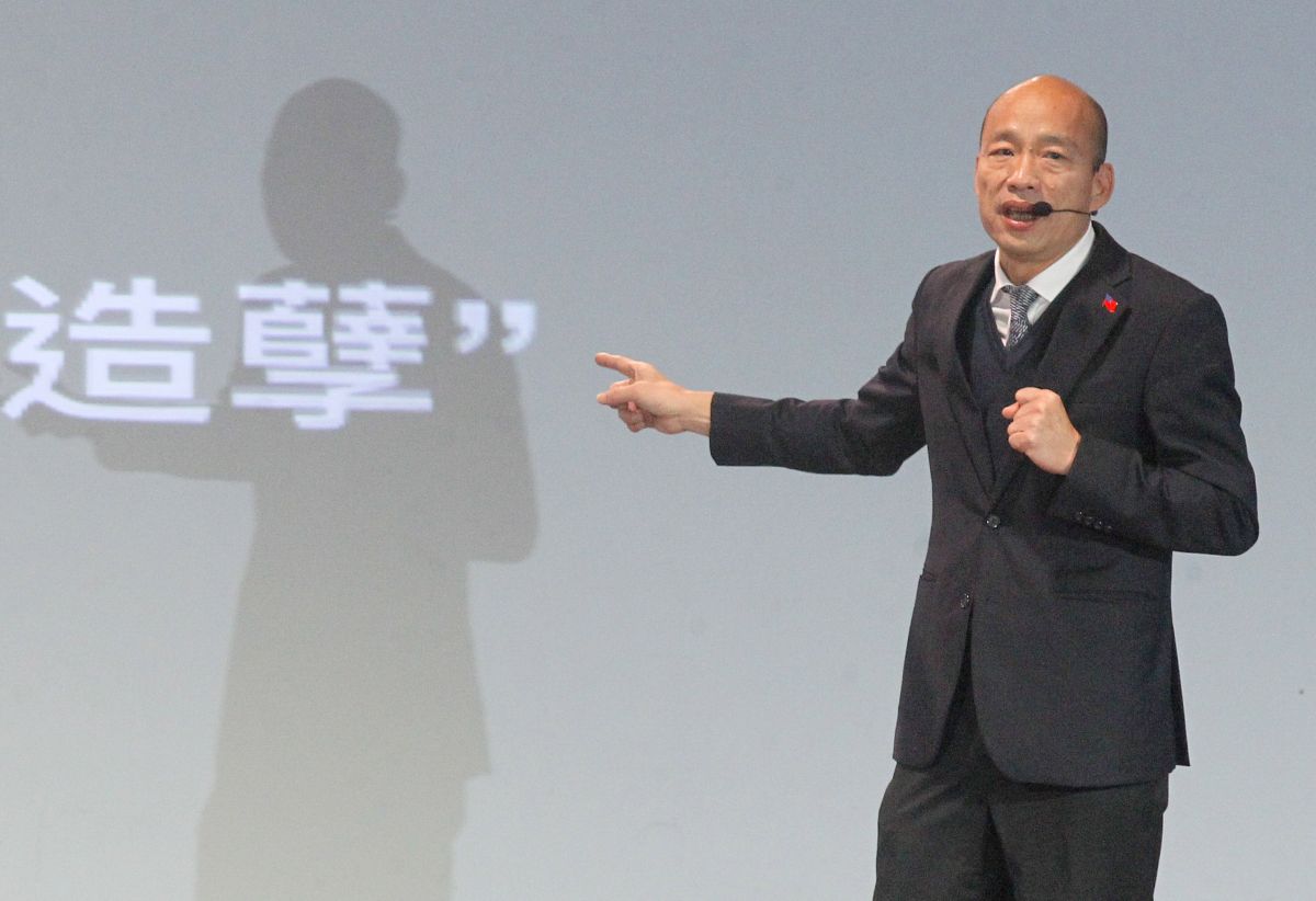 韓國瑜指出，政治人物拿到權力不為人民謀福利，就是在造孽。 (圖/記者葉政勳攝)