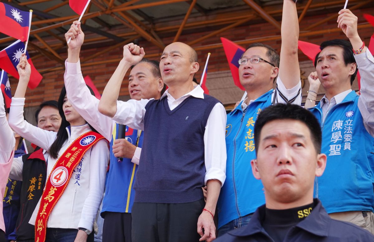 ▲韓國瑜痛批民進黨「假台獨、真貪污」，執政三年半來讓台灣人民不快樂、看不見美好未來。（圖／記者李春台攝, 2020.01.05）