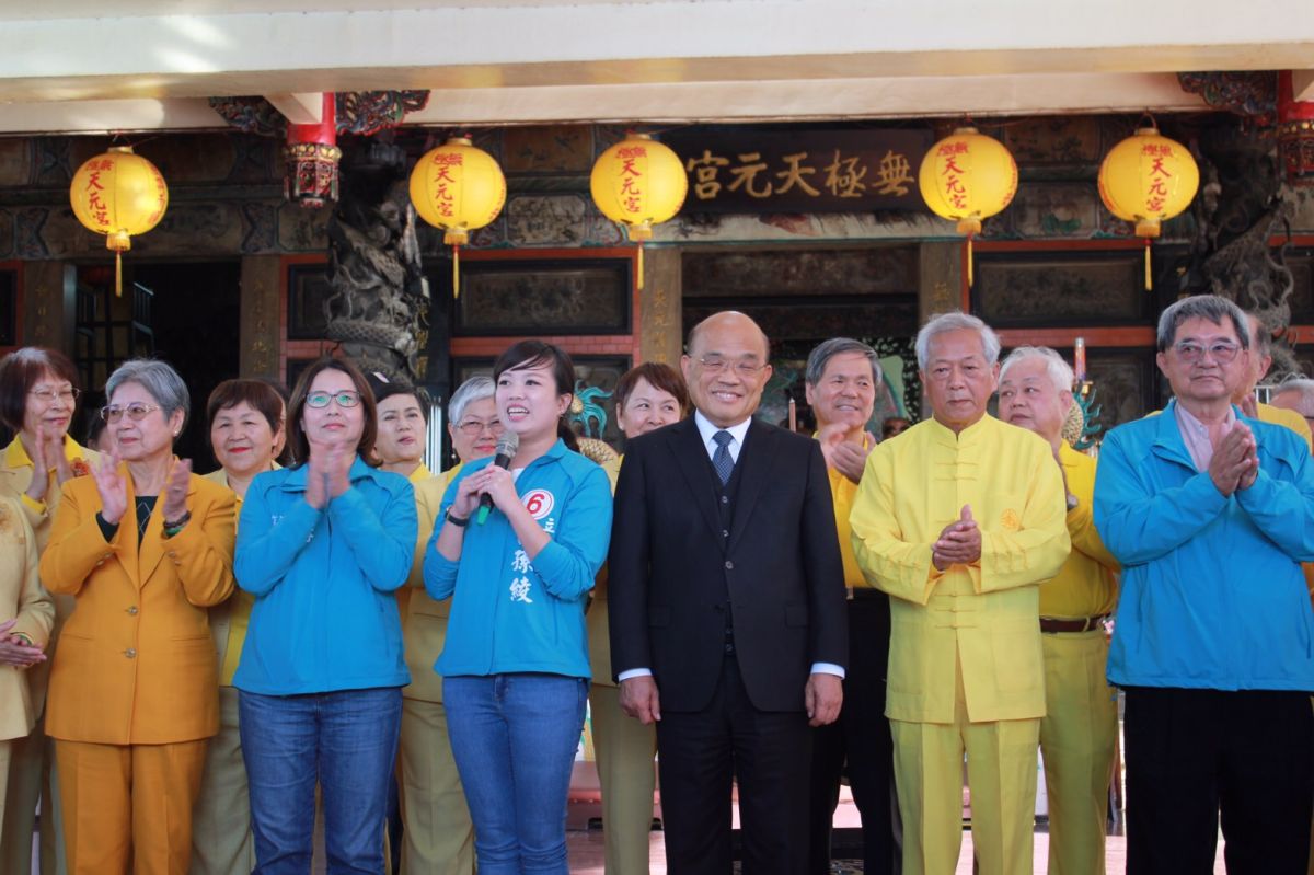 ▲呂孫綾表示，蘇貞昌是她從政路上的導師，這四年她爭取的許多建設，完成許多不可能的任務，要特別的感謝蘇院長。（圖／立委呂孫綾服務處提供）